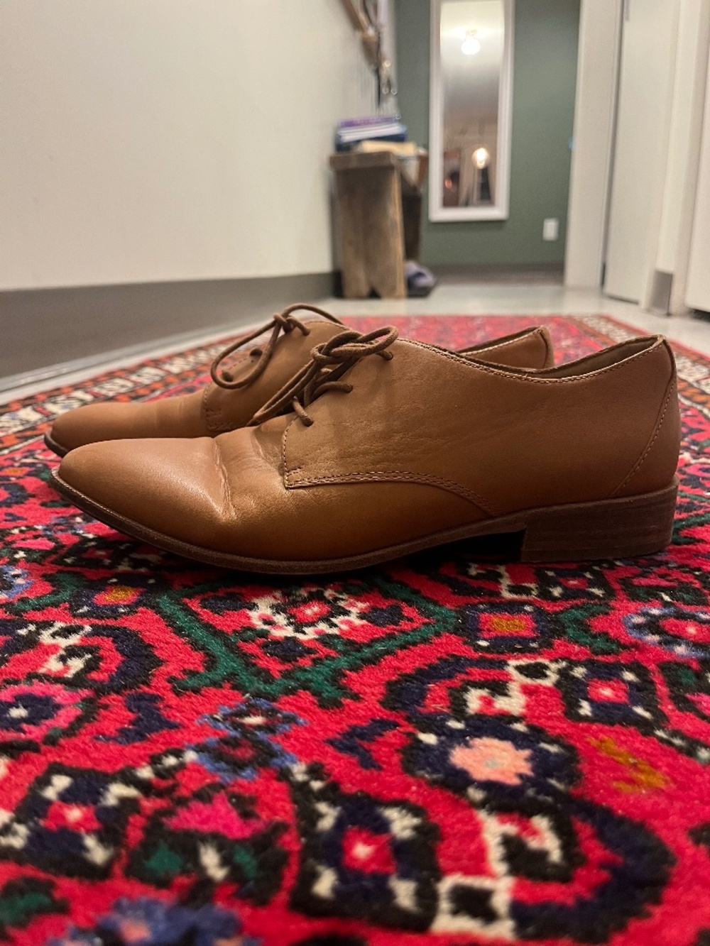 Tan coloured oxfords (Madewell)